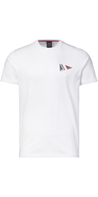 2024 Musto Mens Corsica Kortrmad T-shirt 82523 - White